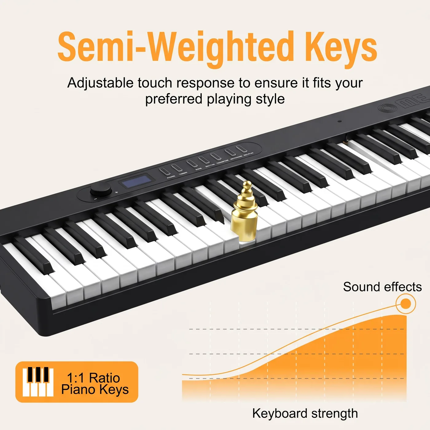 FP30 PRO semi-weighted keys