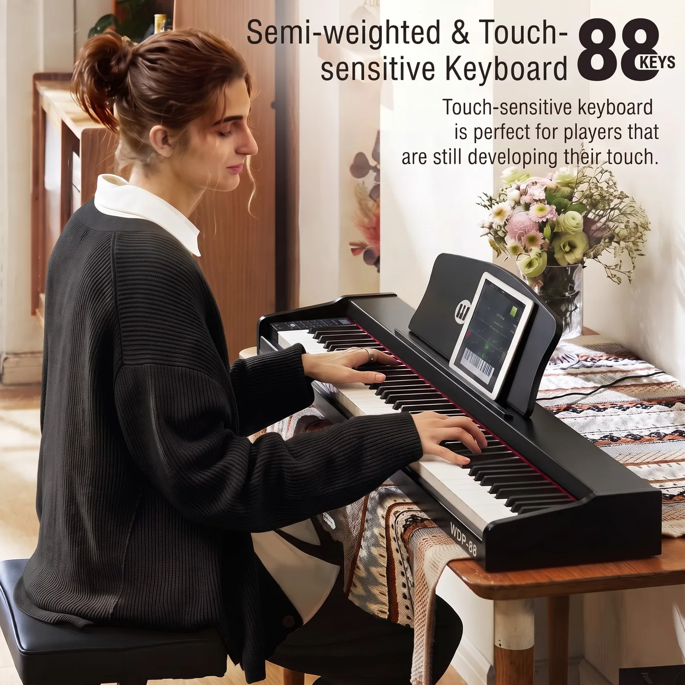 WDP-88 semi-weighted keyboard